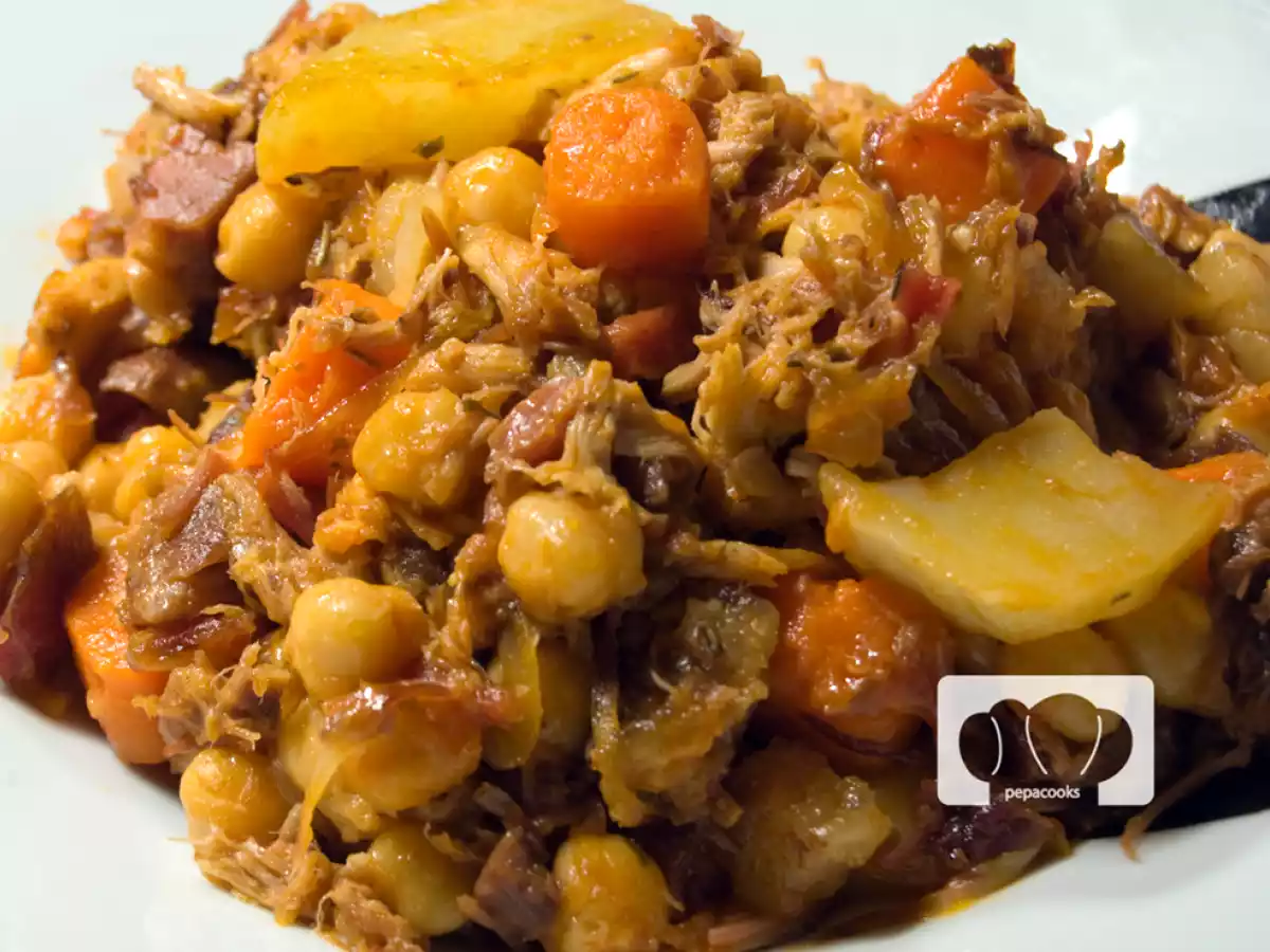 Receta de ropa vieja. Sobras de cocido. - foto 2