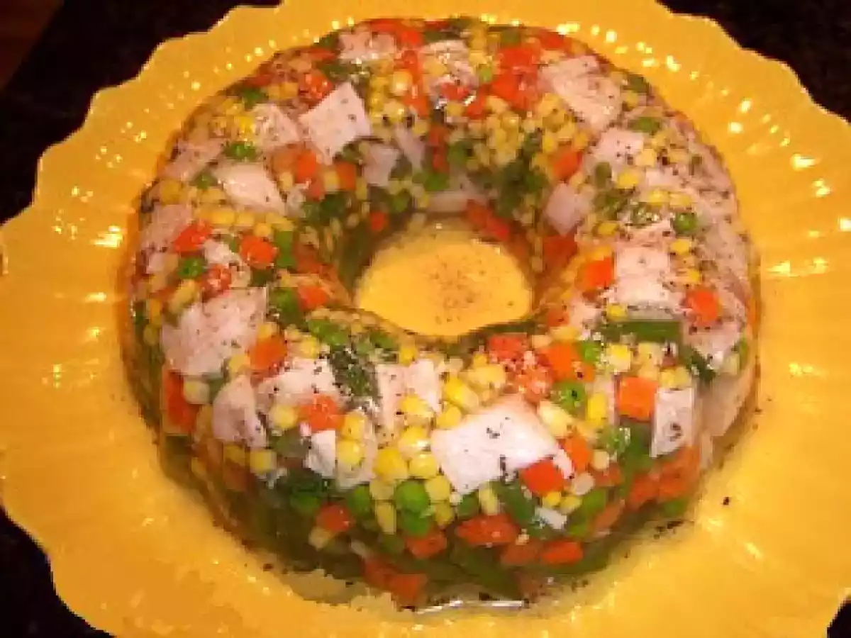 Receta ENSALADA DE POLLO EN GELATINA