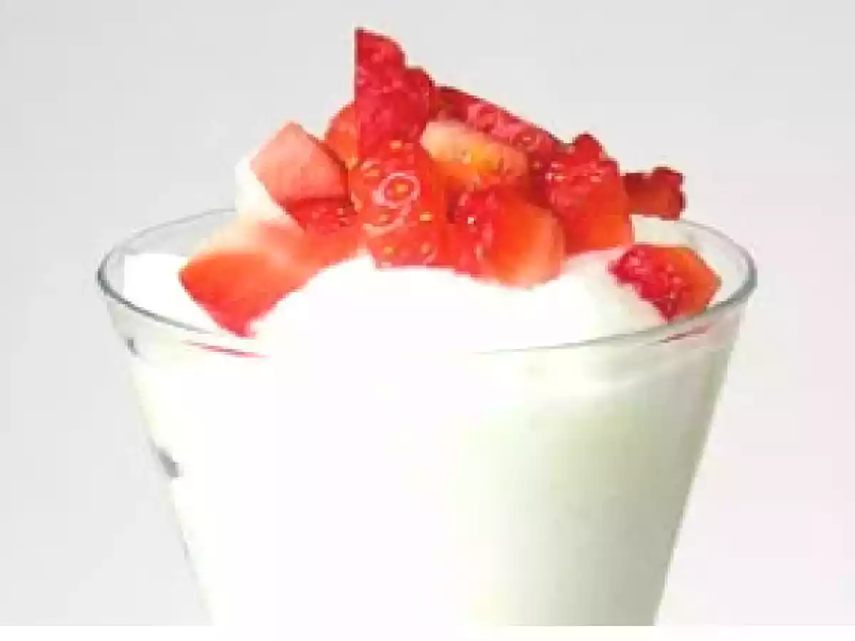 Receta Helado Sorbete Manzana y Fresas