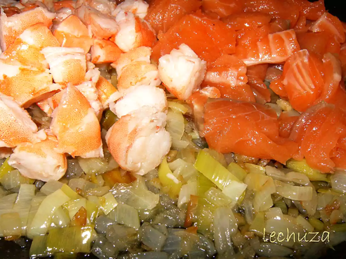 Receta navideña: conchas de salmón y langostinos - foto 5