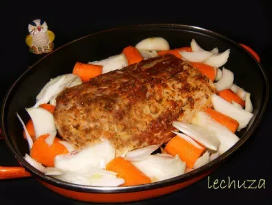 Receta navideña: lomo de cerdo asado con salsa de zanahorias