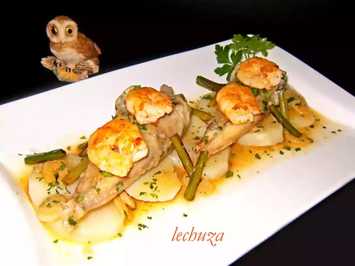 Receta navideña: rape con gambas