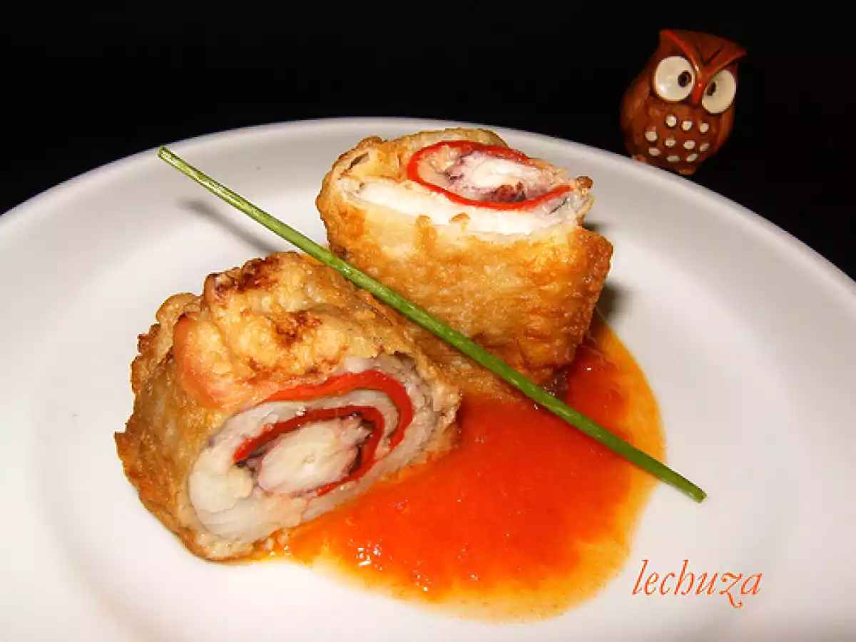 Receta navideña: rollitos de meiga (gallo) con pulpo - foto 2