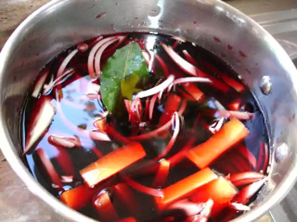 Receta PAVO AL VINO TINTO Y CEREZAS