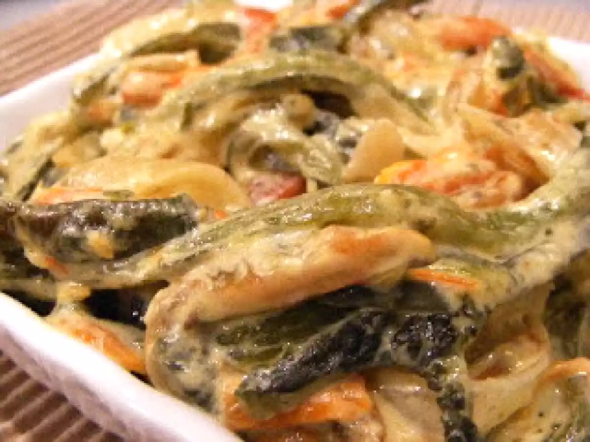 Receta: Pollo en rajas