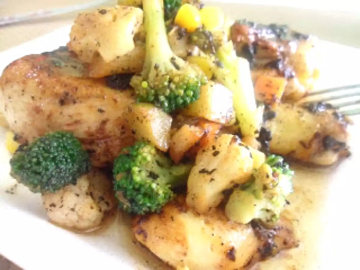 Receta: Pollo en salsa de naranja agria