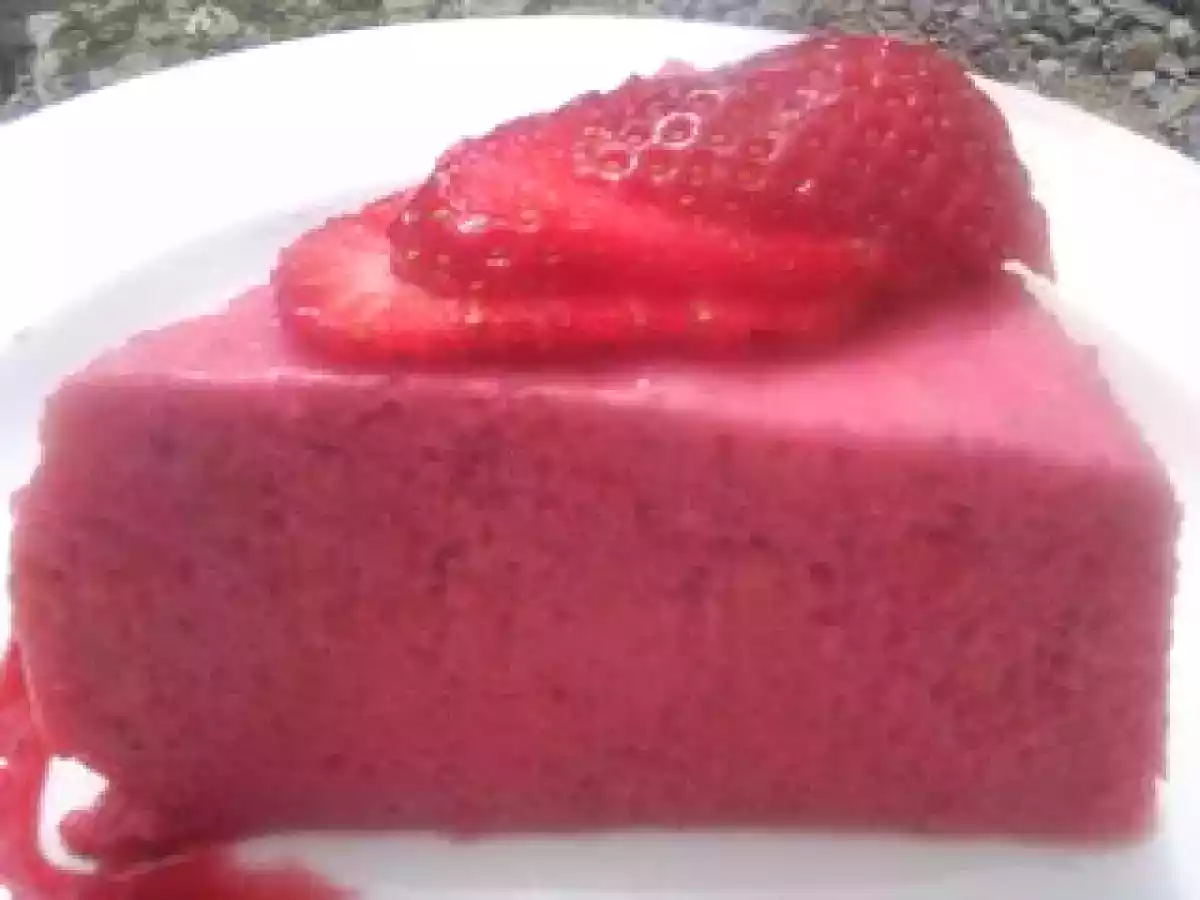 Receta Postre Bavarois de Frutilla