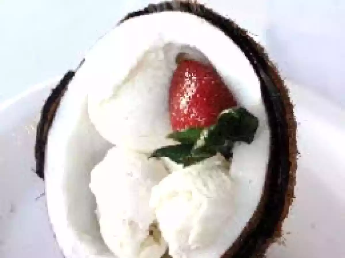 Receta Postre Coco Helado