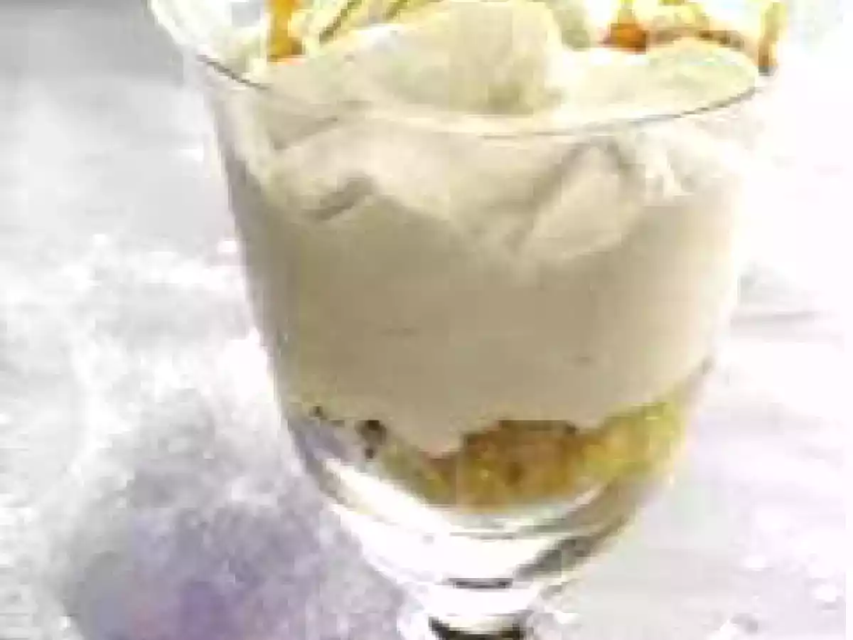 Receta Postre Mousse Turron con Piña