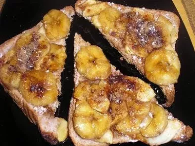 Receta Sandwich de Platano y Manzana
