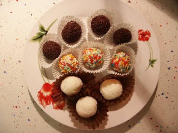 Receta Trufas de Manjar