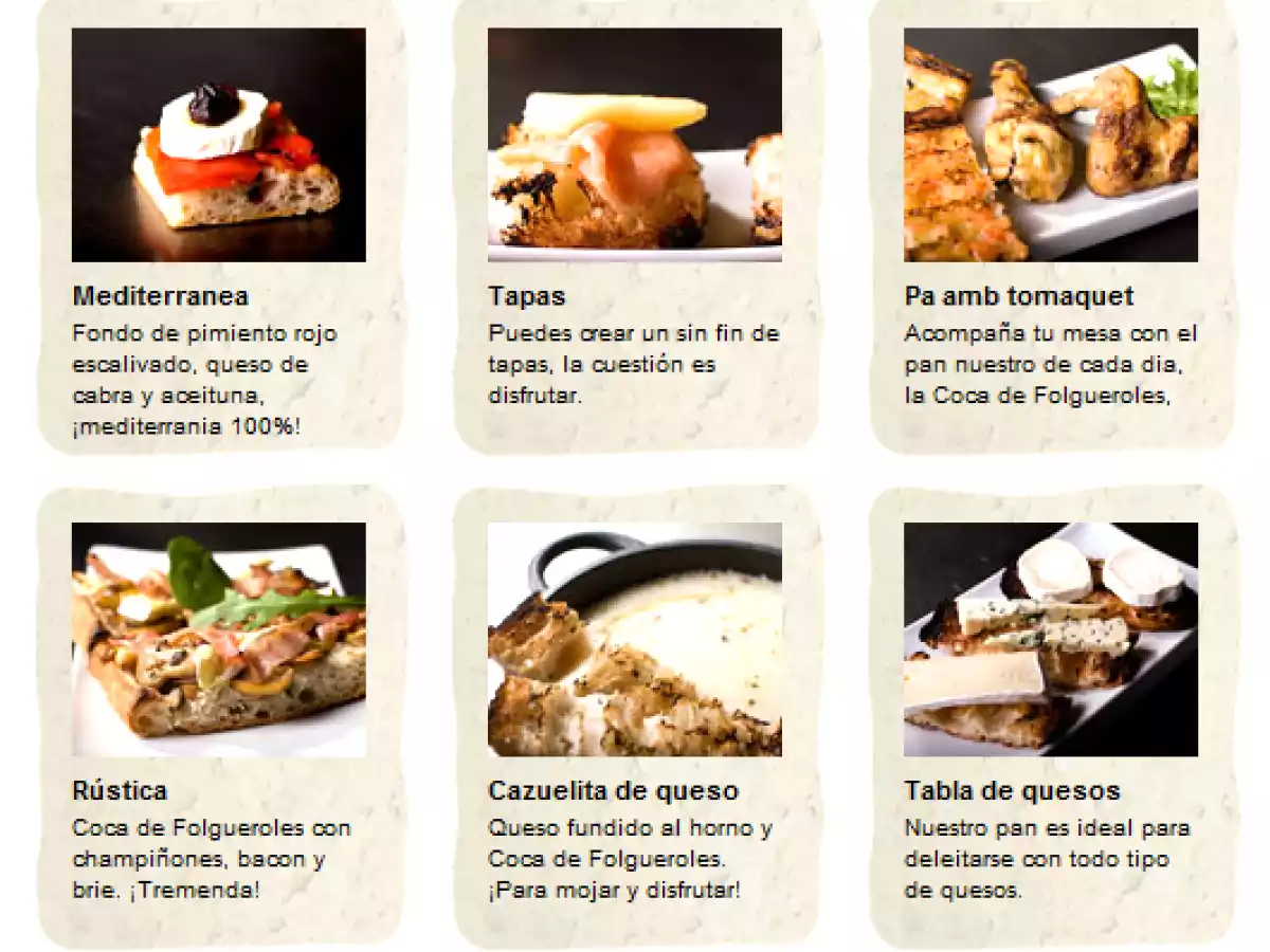 Recetas con Pan de coca