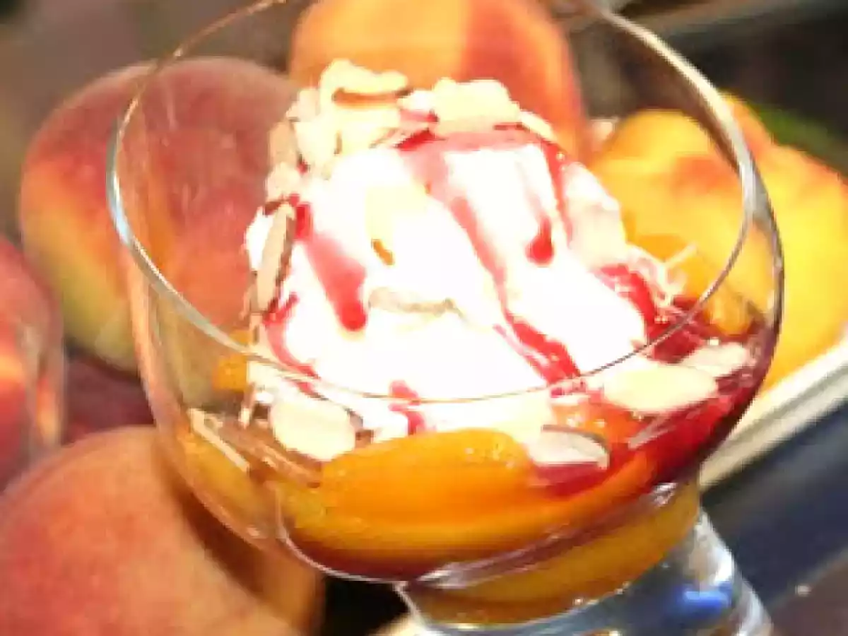 Recetas Postre Duraznos a la Nieve