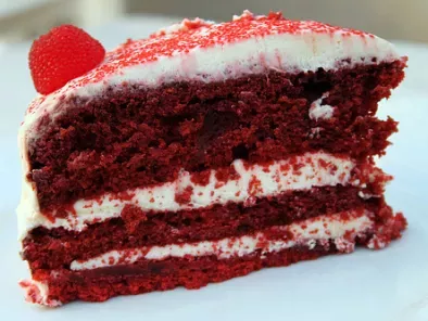 Red Velvet Cake o Tarta de terciopelo rojo. Paso a paso.