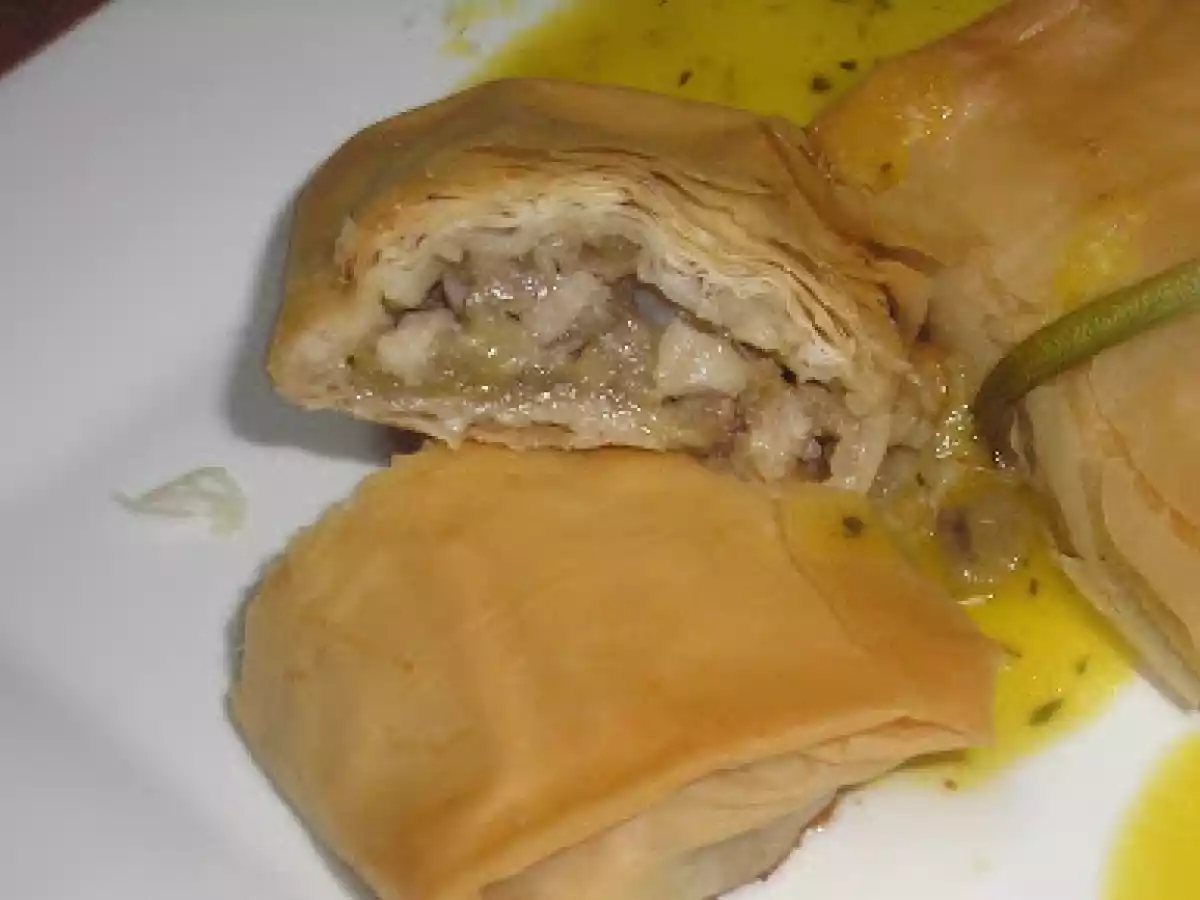 REGALITOS DE PASTA FILO RELLENOS DE MAR Y HUERTA - foto 2