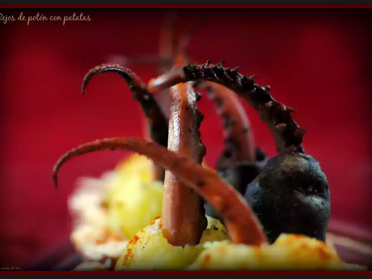 Rejos de potón con patatas