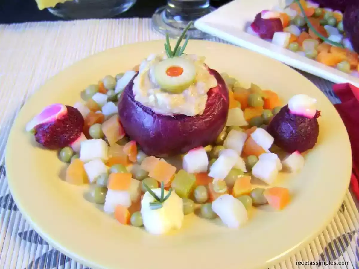 Remolachas rellenas con atún