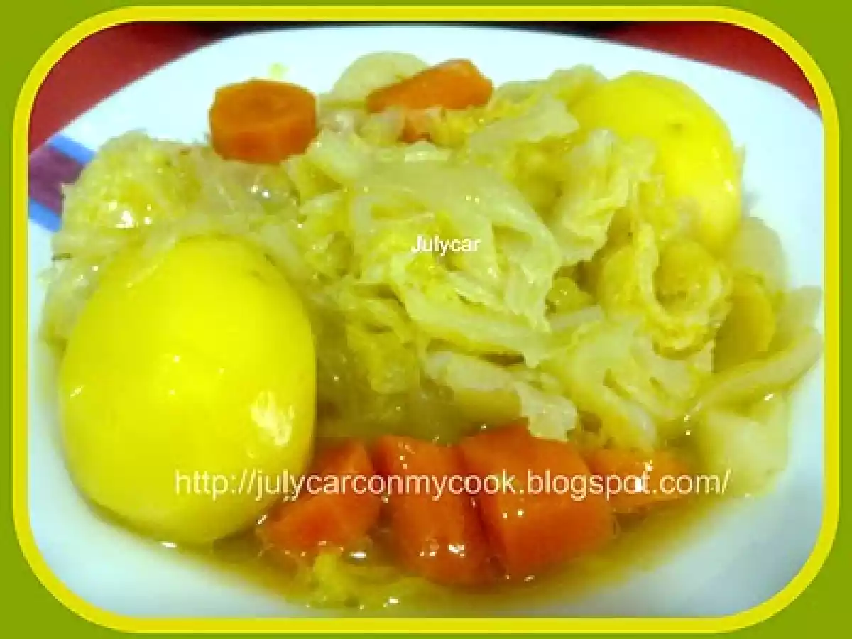 Repollo ó col con patatas y zanahorias (olla GM D)