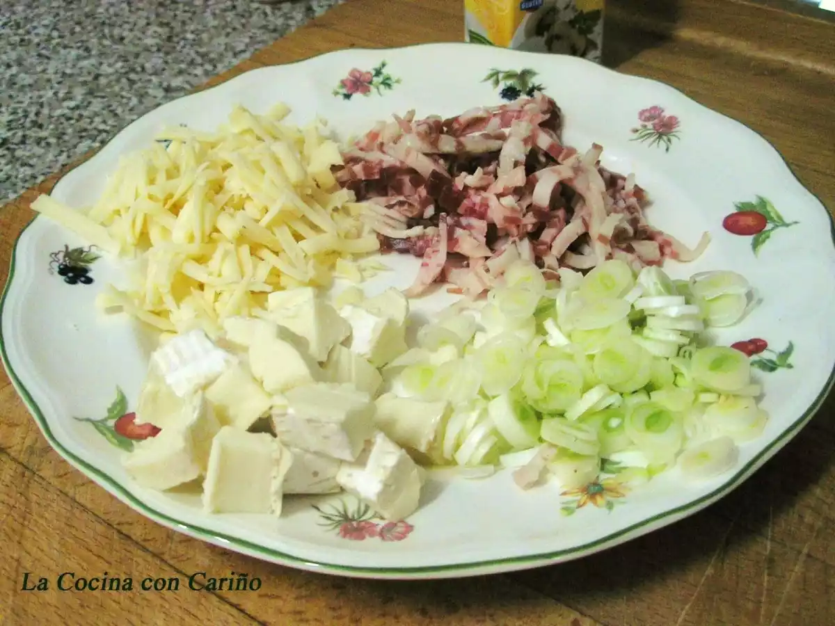 Revuelto con quesos y papas a lo pobre - foto 4