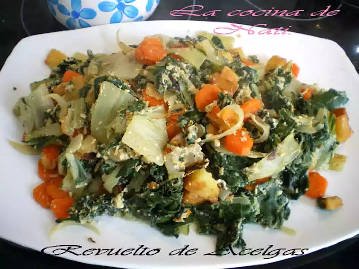 REVUELTO DE ACELGAS Y ZANAHORIA.