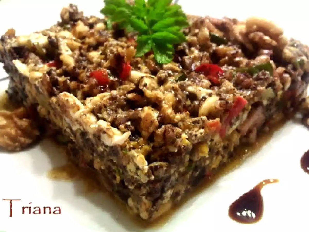 Revuelto de Burgos y crujiente de frutos secos - foto 2