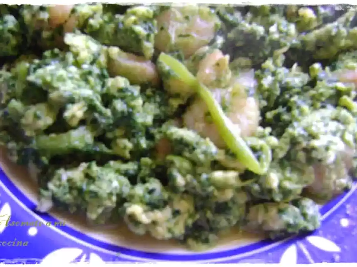 Revuelto de gambas y grelos - foto 2