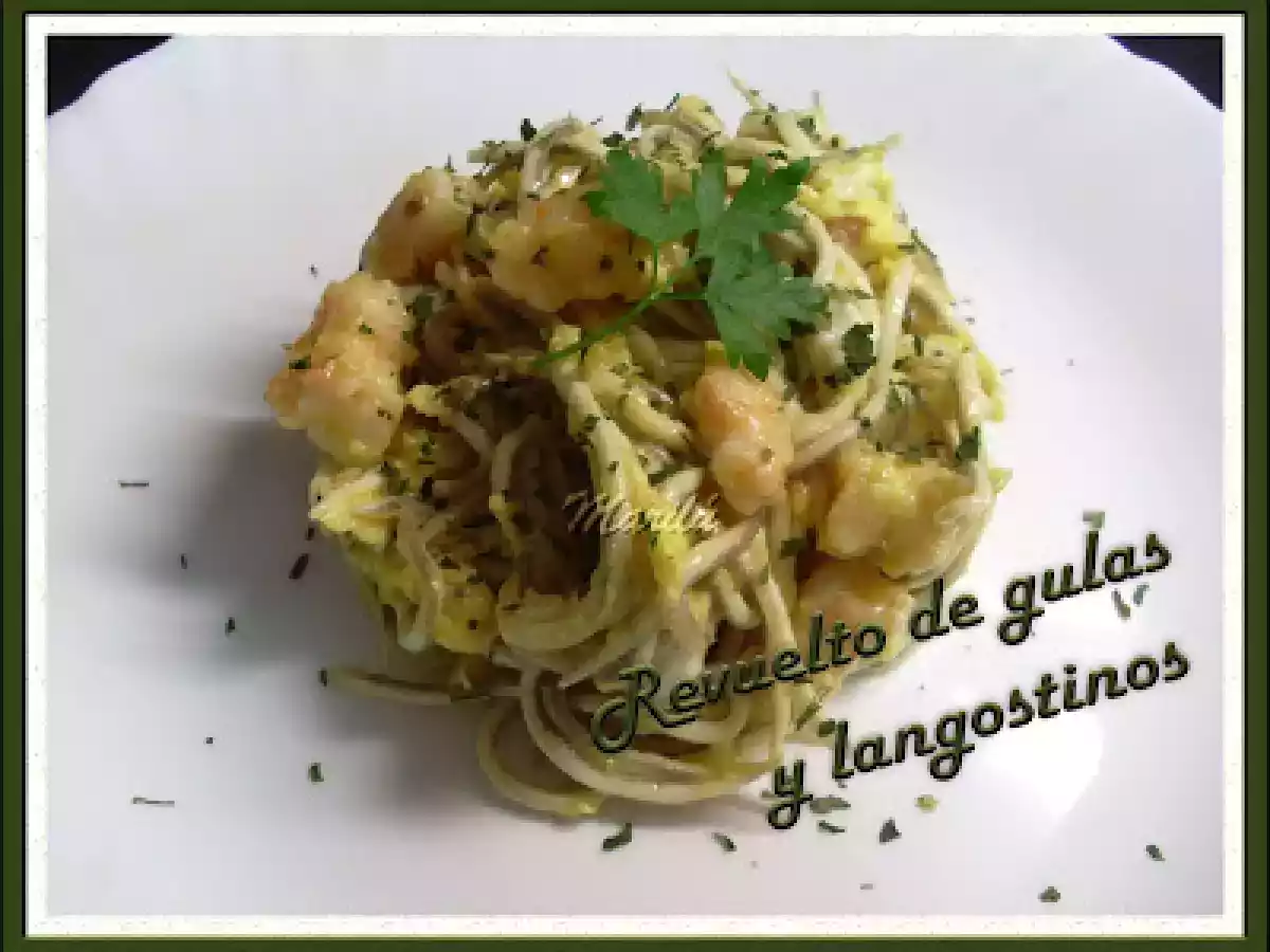 REVUELTO DE GULAS Y LANGOSTINOS