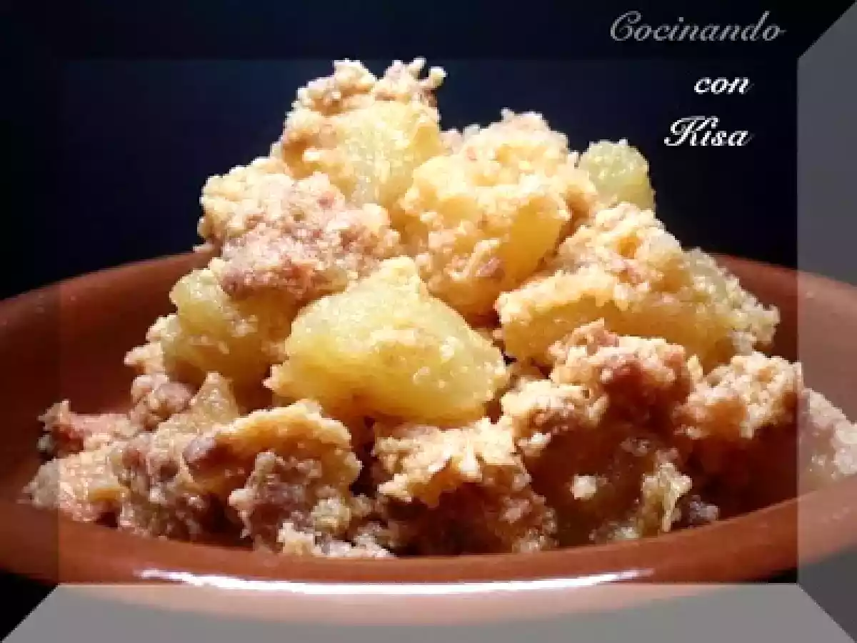 Revuelto de Picadillo de chorizo con Patatas (fussioncook)