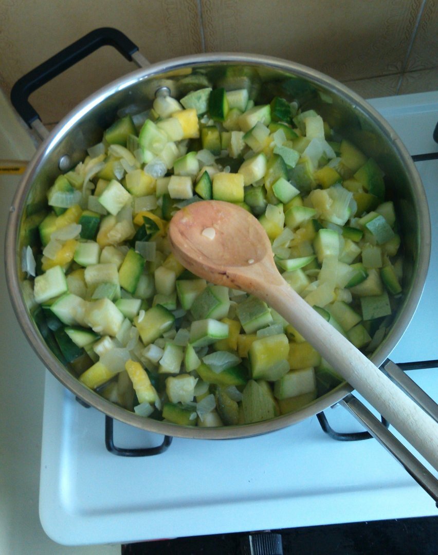 Revuelto de zapallitos y calabacín zucchini Receta Petitchef