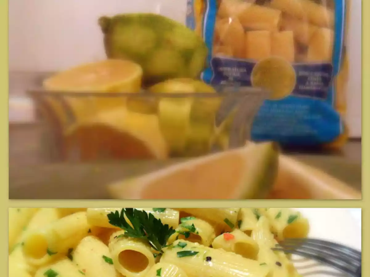 Rigatoni con Nata y Limon