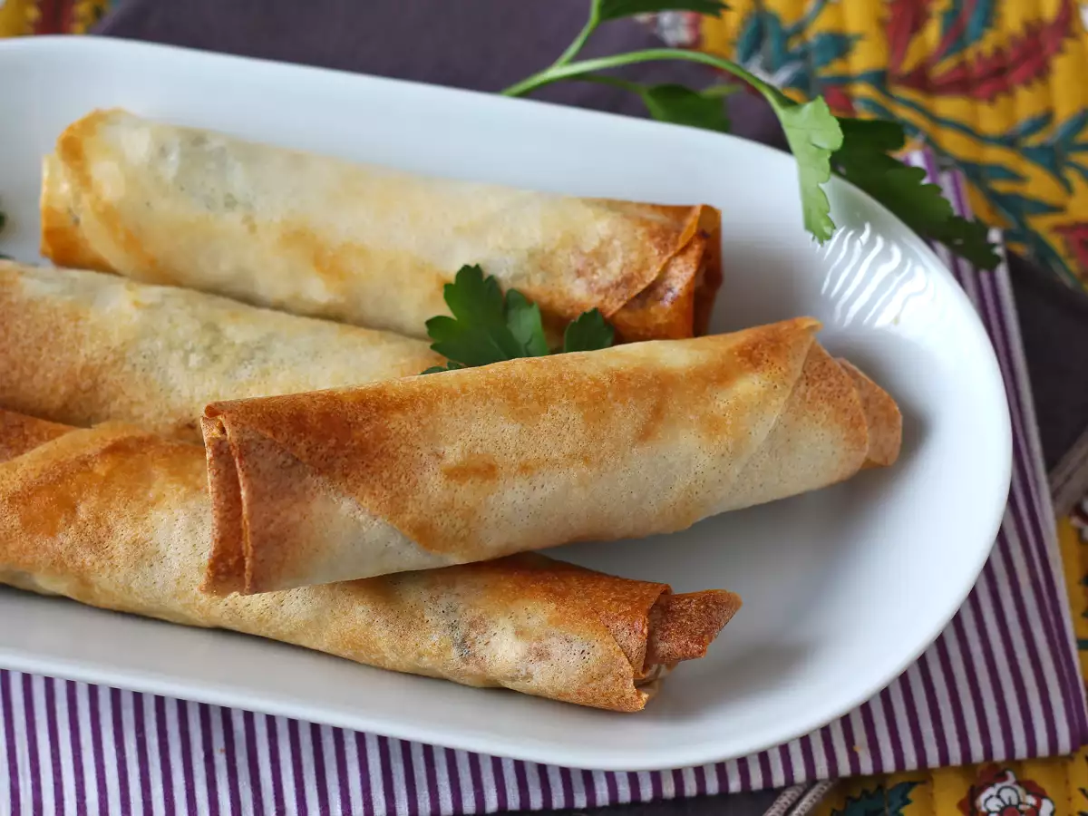 Rikakats libaneses en freidora de aire: rollitos de queso crujientes y dorados - foto 2