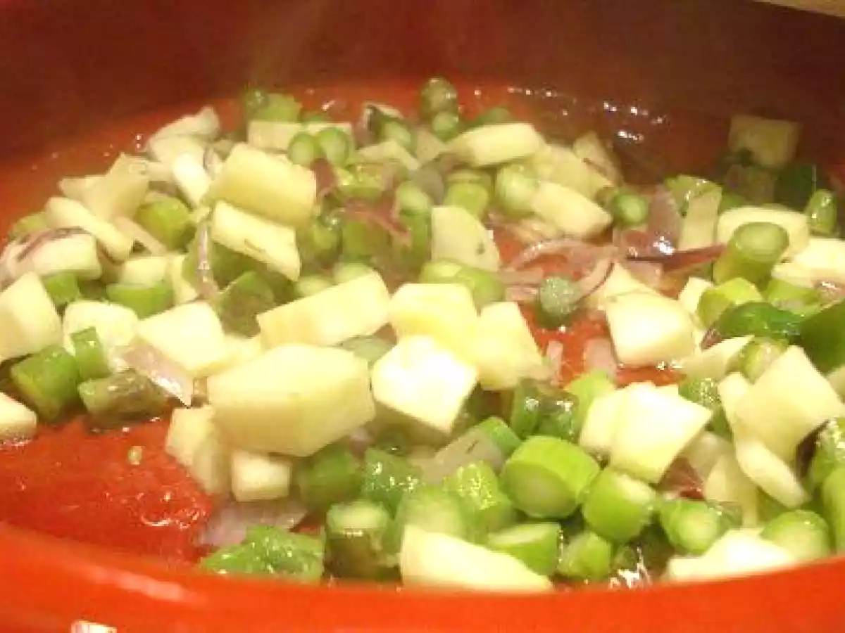 Risotto con espárragos y calabacines - foto 3