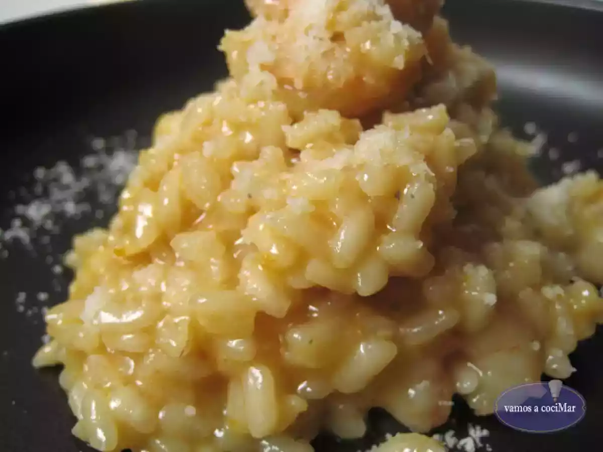 Risotto con langostinos al cava