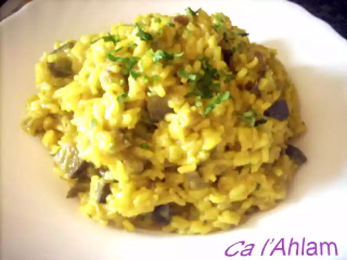 Risotto de berenjenas