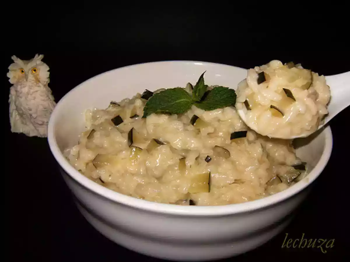 Risotto de calabacin y mascarpone