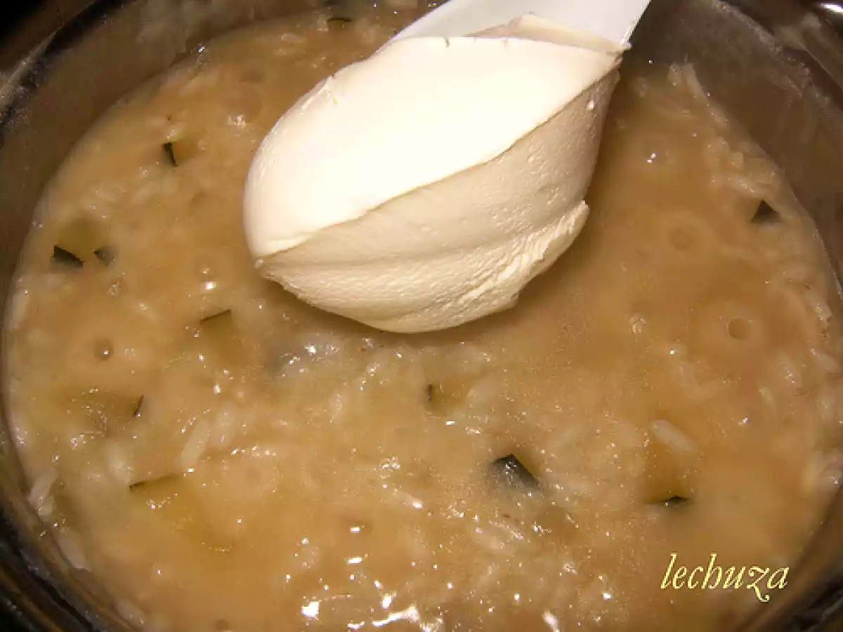 Risotto de calabacin y mascarpone - foto 2