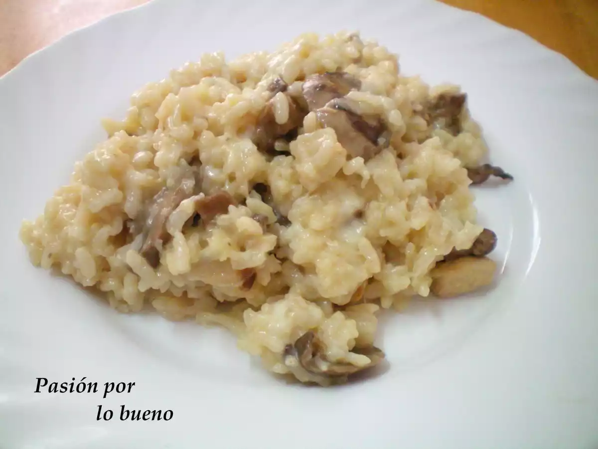 Risotto de coliflor y champiñones (Fussion Cook)