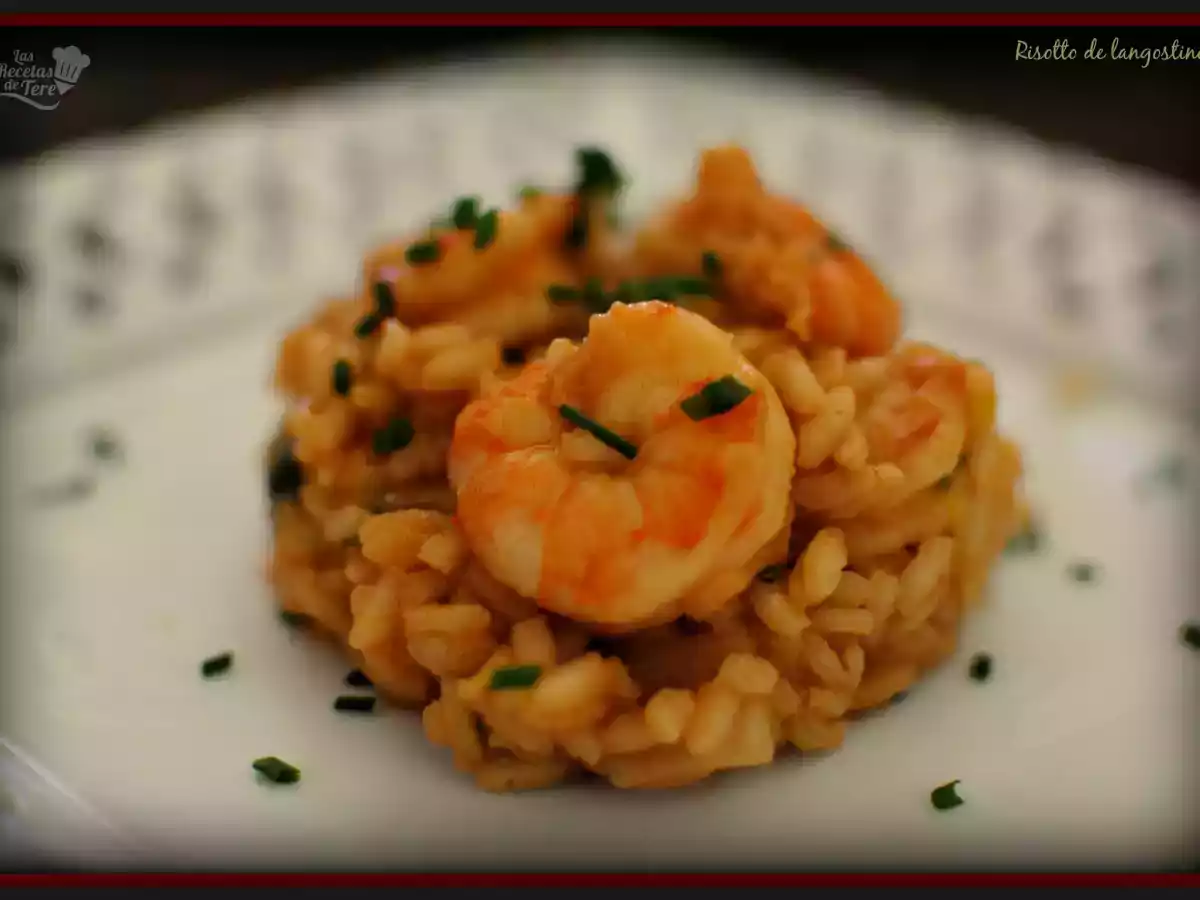 Risotto de langostinos