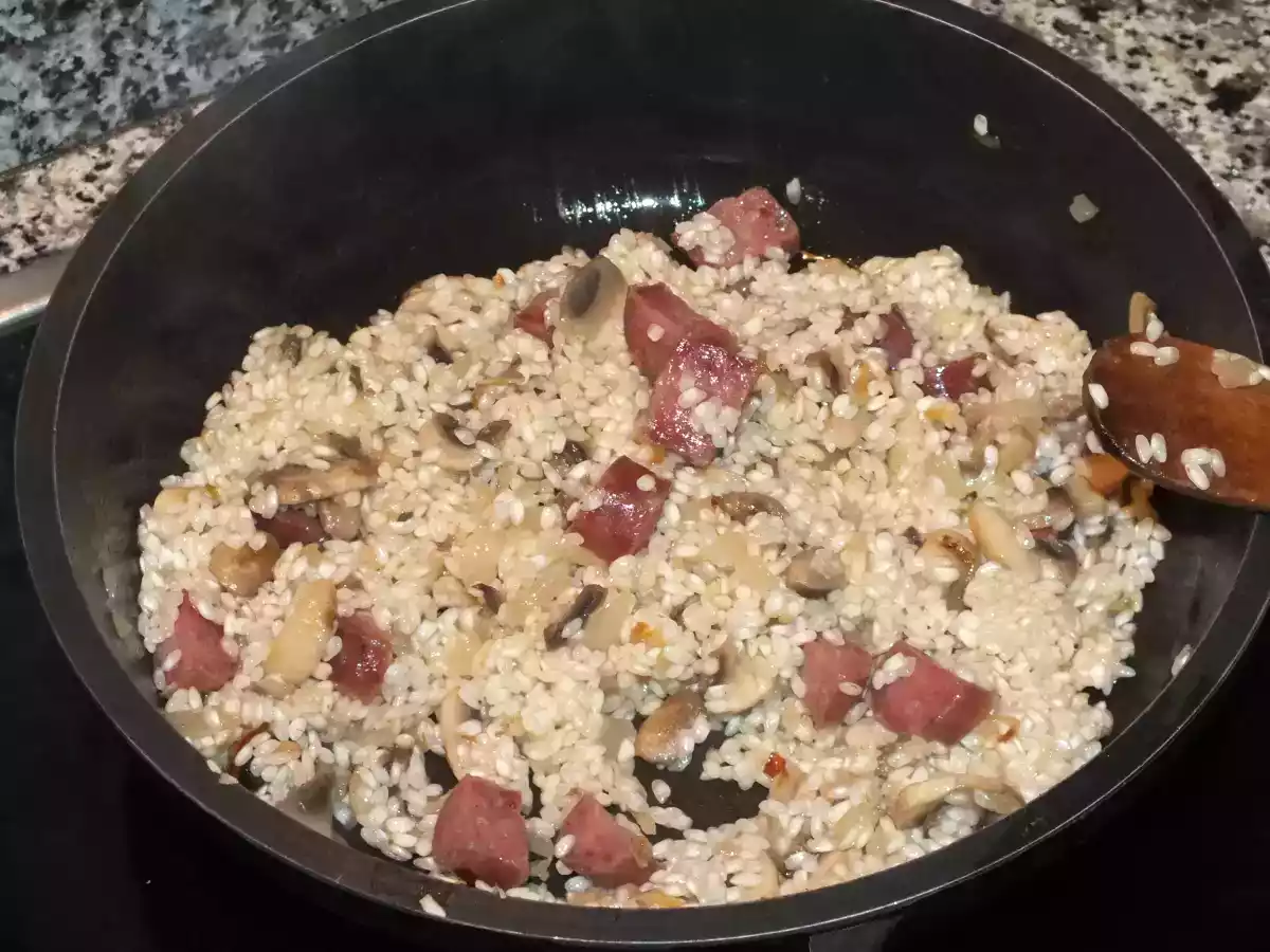 Risotto de Longaniza y Champiñones - foto 5
