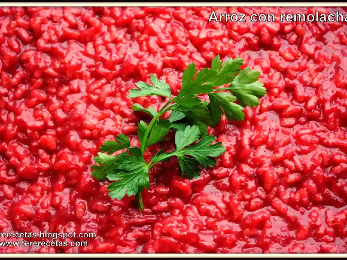 Risotto de remolacha