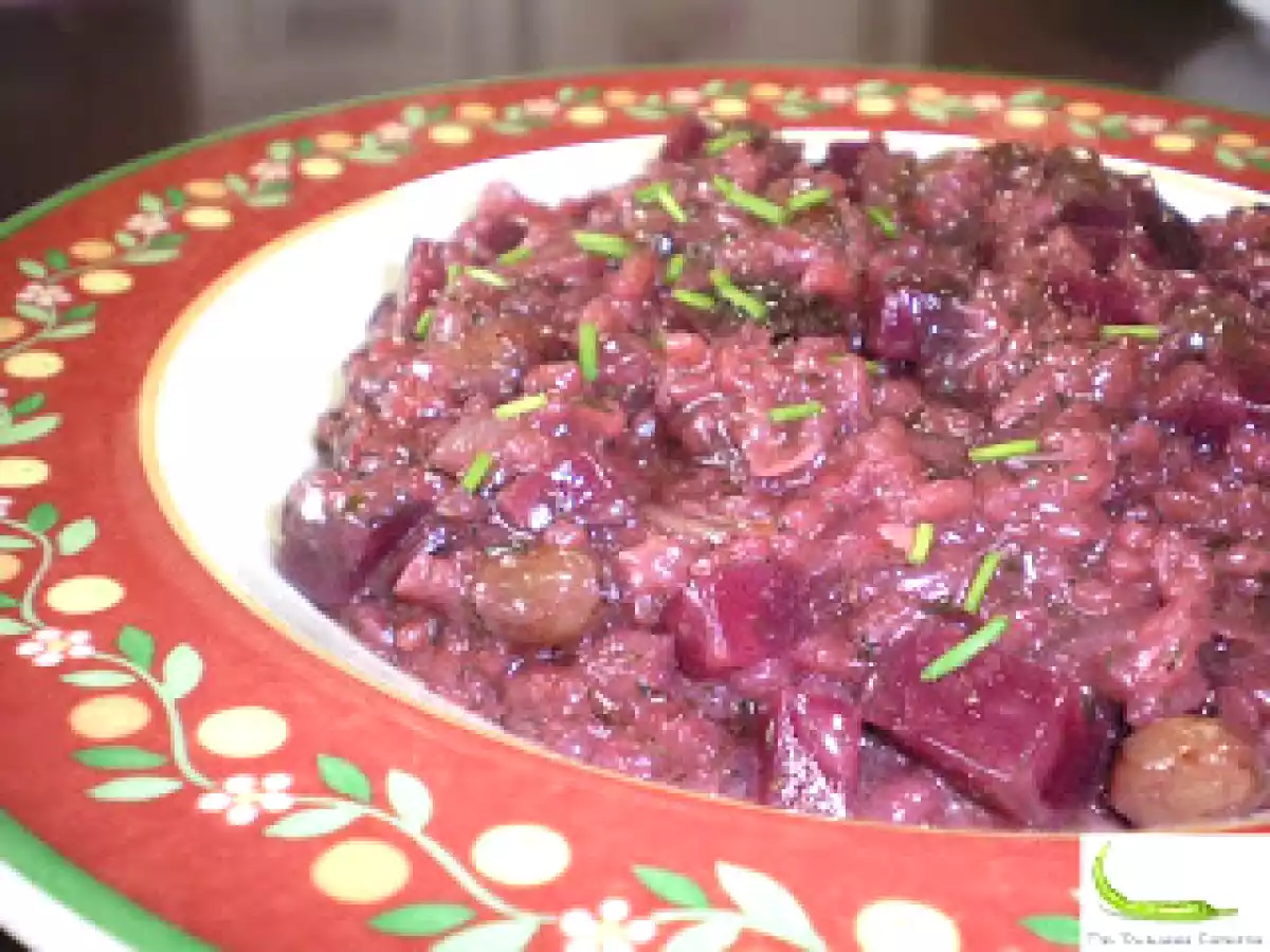 Risotto de remolacha al lambrusco rosso - foto 2