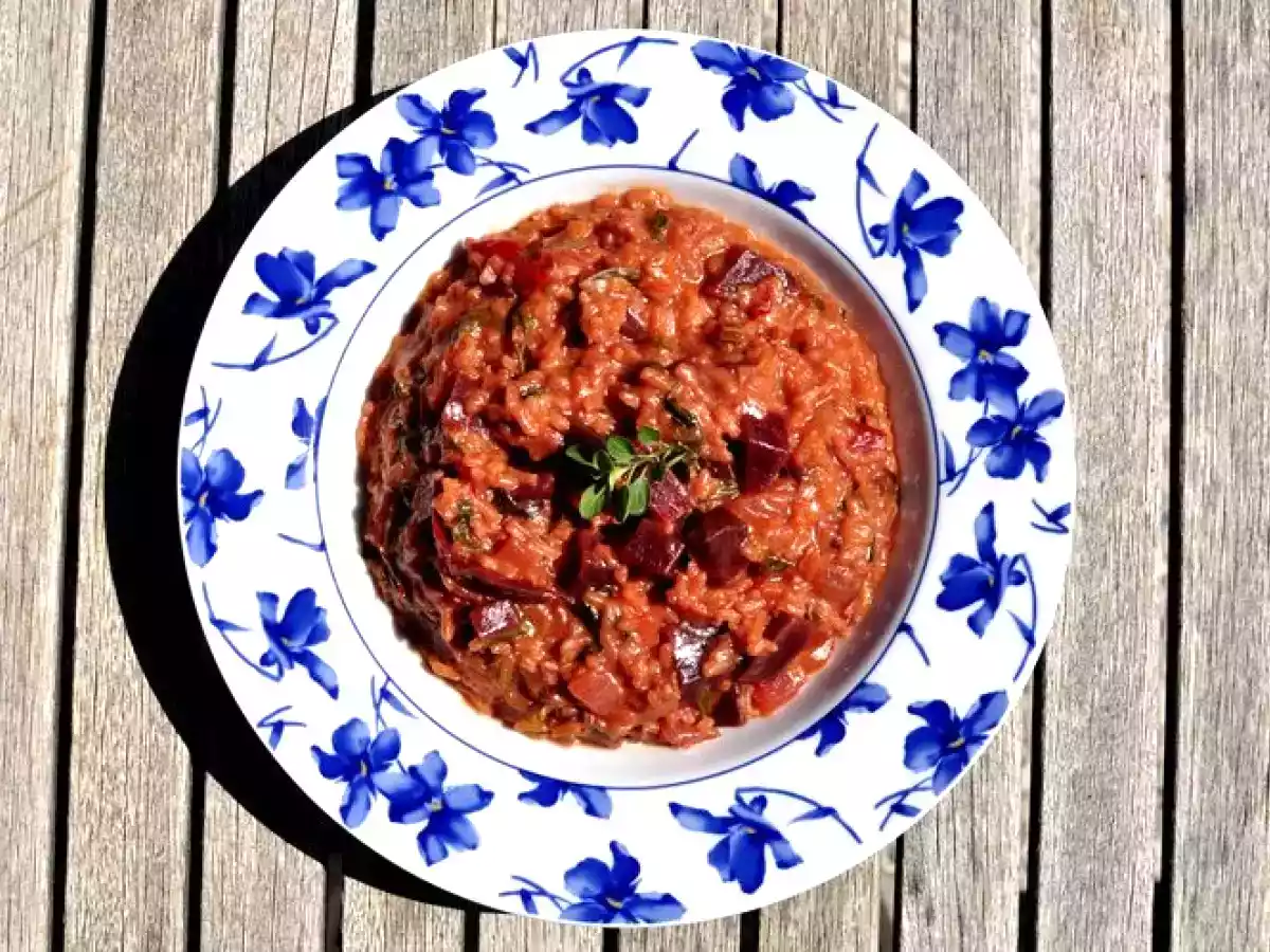 Risotto de remolacha vegetariano - foto 3