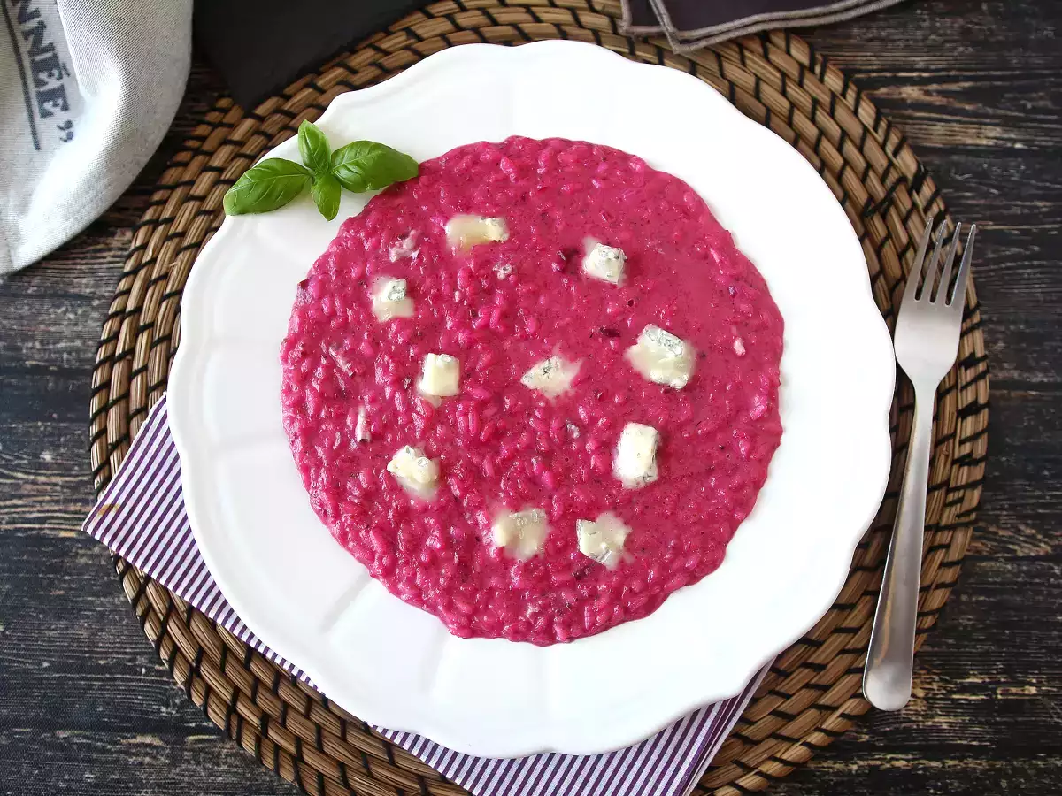Risotto de remolacha y gorgonzola: una explosión de color y sabor - foto 3