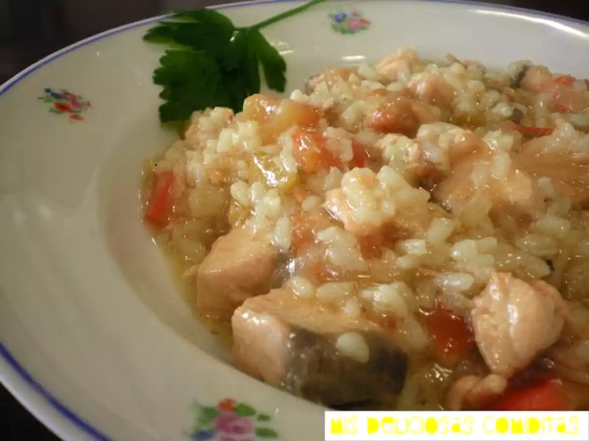 Risotto de salmon al Martini