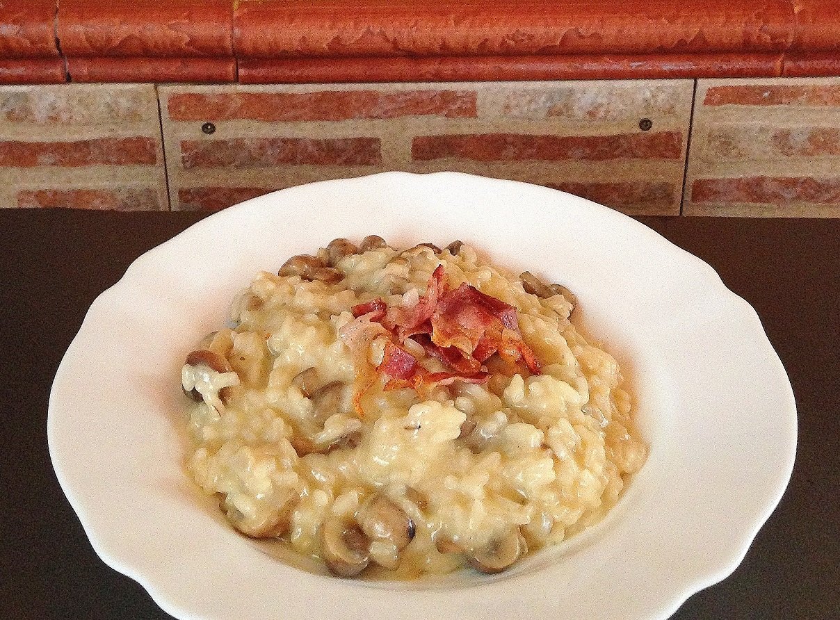 Risotto de setas con toque ibérico, Receta Petitchef