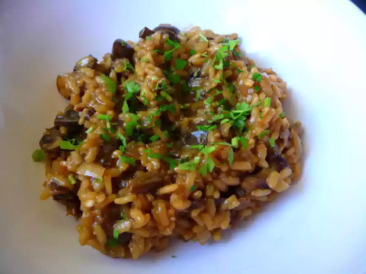 Risotto de setas portobello y funghi porcini - foto 2