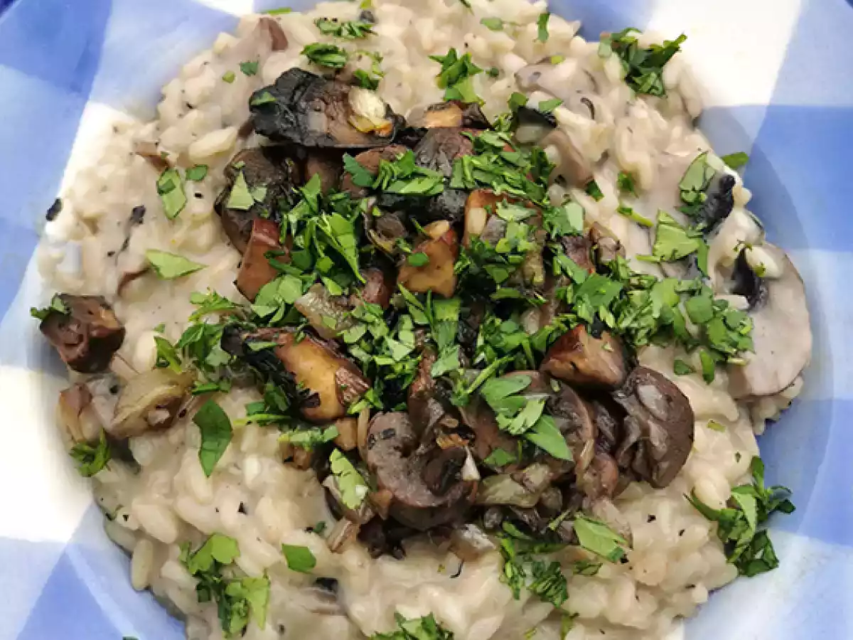Risotto de setas súper cremoso