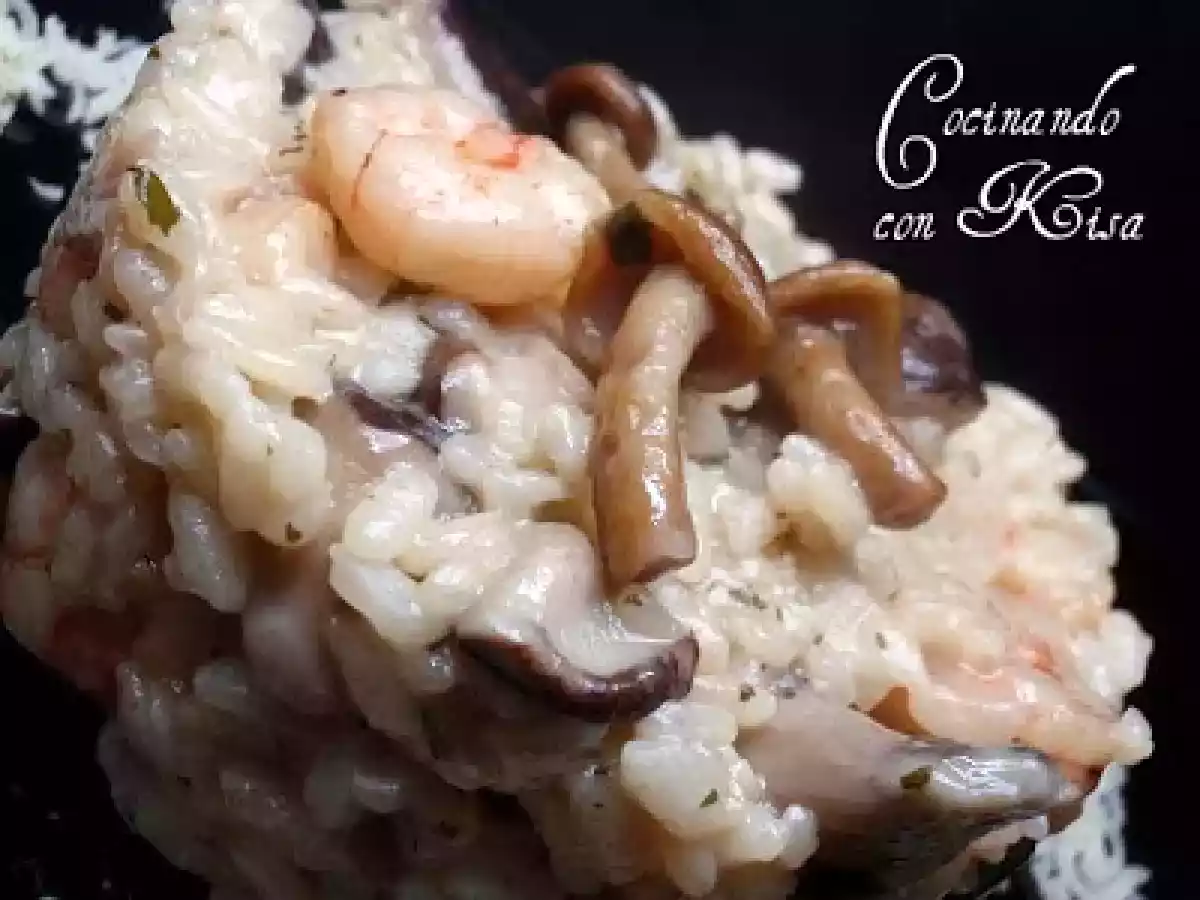 Risotto de setas y gambas (fussioncook) - foto 2