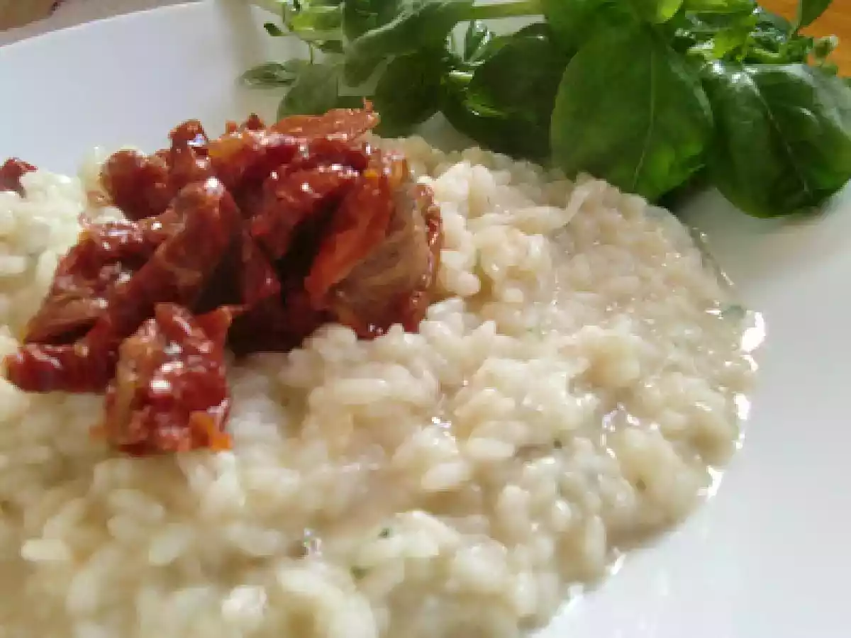 Risotto de tomates secos y mozzarella - foto 2