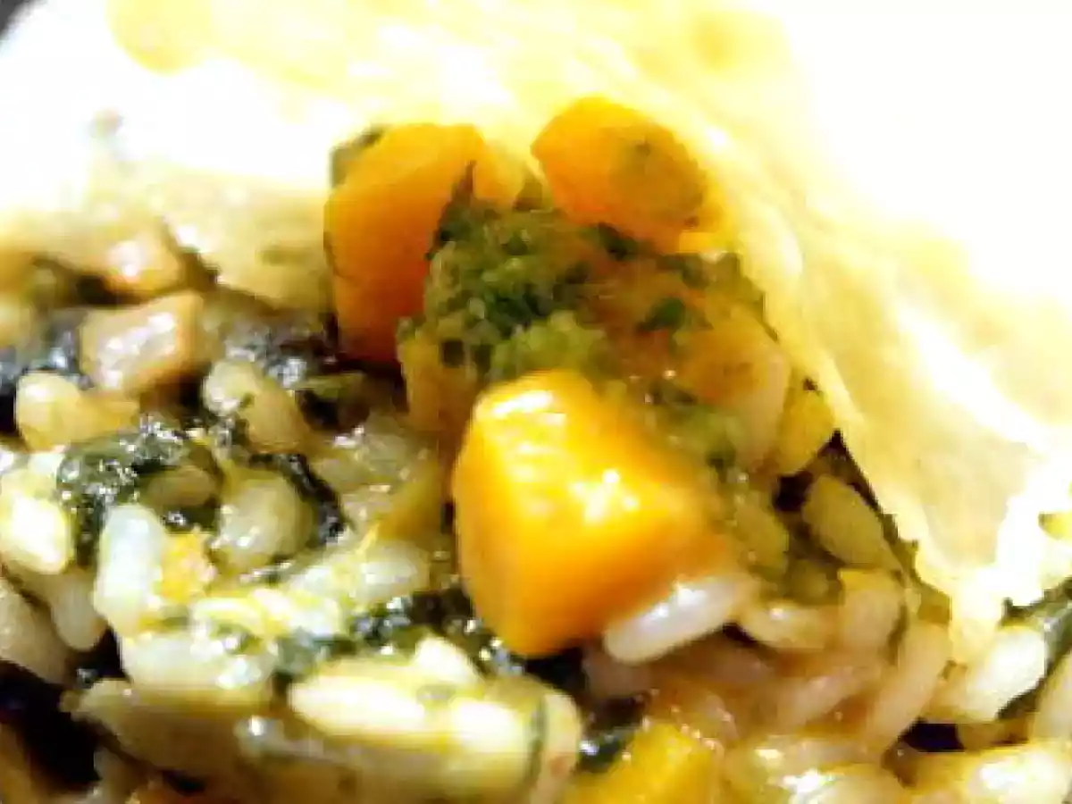 Risotto de verduras con peineta de queso - foto 2